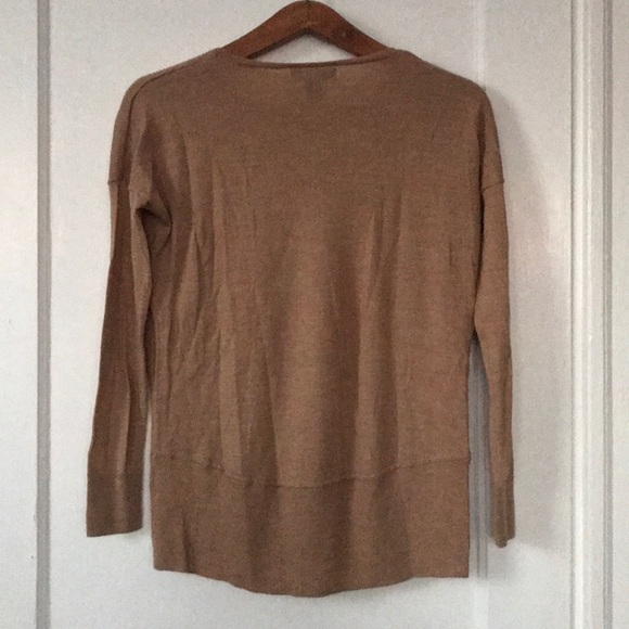 Cynthia Rowley 💯 merino wool camel sweater - Picture 4 of 4